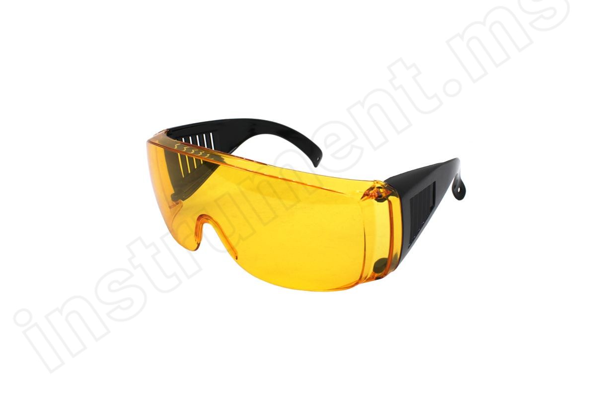Очки защитные с дужками, желтые Champion C1008 - фото 1
